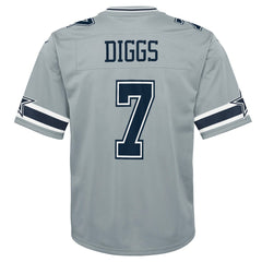 Trevon Diggs Dallas Cowboys Youth Inverted Game Jersey - Silver | Nike outlet