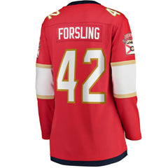Gustav Forsling Florida Panthers Fanatics Women's Home Breakaway Player Jersey Red