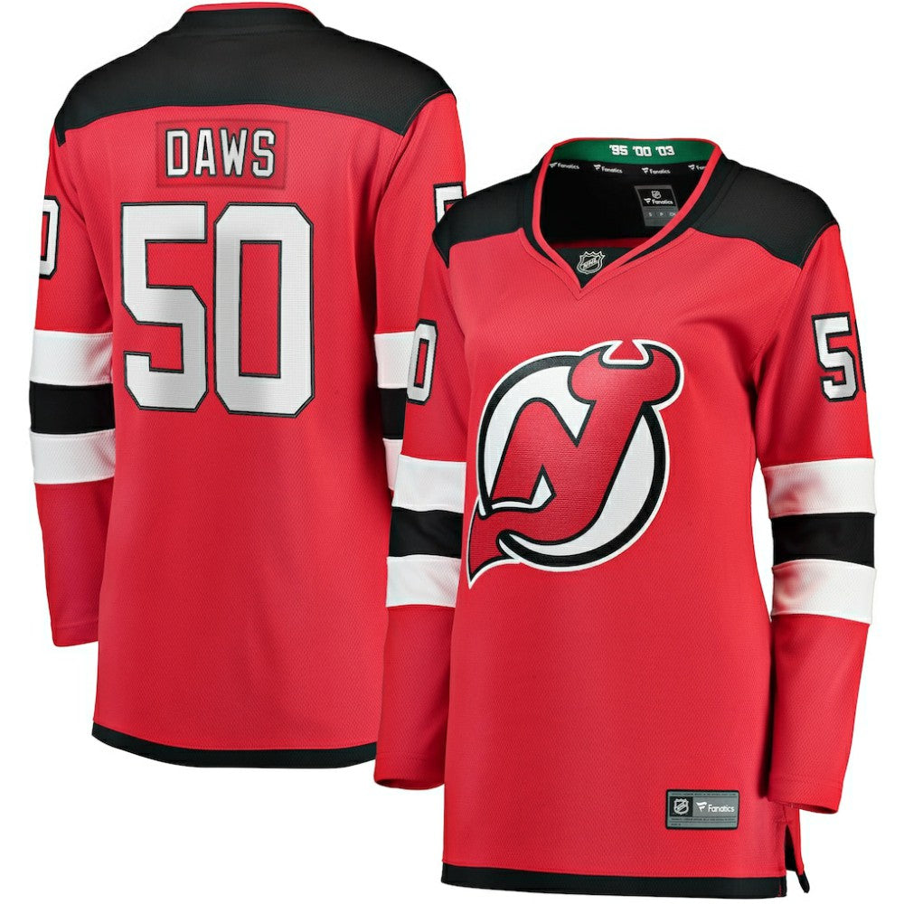 Nico Daws New Jersey Devils Fanatics Women's Home Breakaway Player Jersey Red