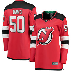 Nico Daws New Jersey Devils Fanatics Women's Home Breakaway Player Jersey Red