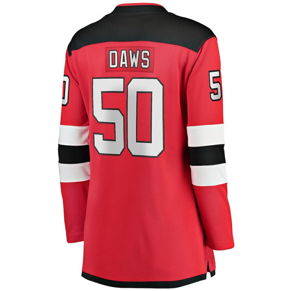 Nico Daws New Jersey Devils Fanatics Women's Home Breakaway Player Jersey Red