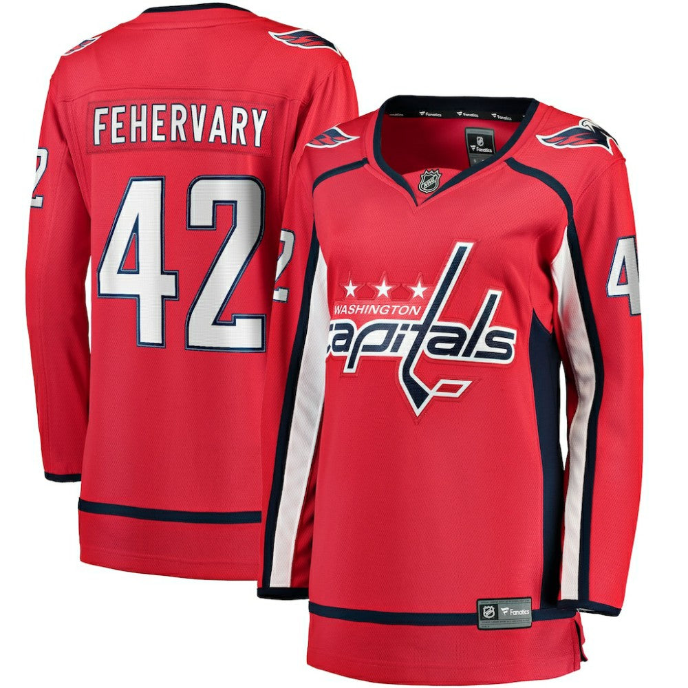 Martin Fehervary Washington Capitals Fanatics Women's Home Breakaway Player Jersey Red