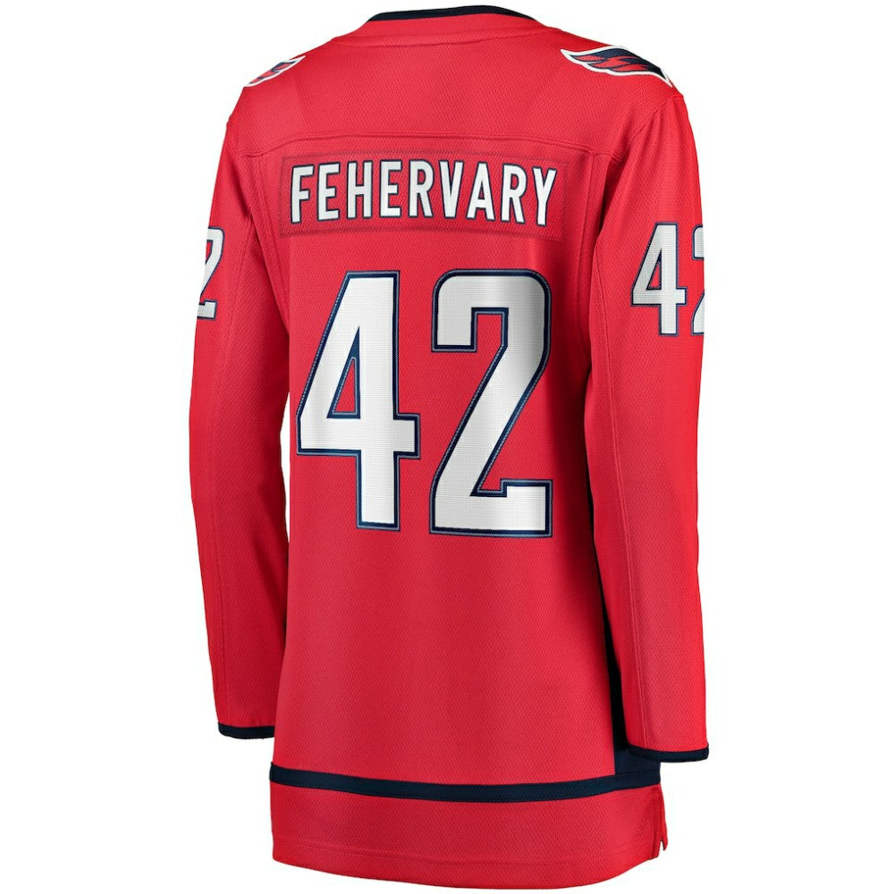 Martin Fehervary Washington Capitals Fanatics Women's Home Breakaway Player Jersey Red