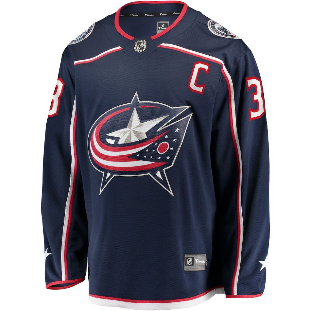 Boone Jenner Columbus Blue Jackets Home Captain Patch Breakaway Player Jersey Navy