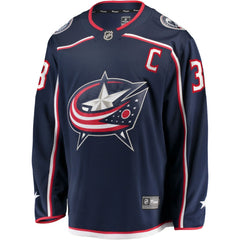 Boone Jenner Columbus Blue Jackets Home Captain Patch Breakaway Player Jersey Navy