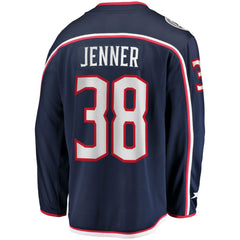 Boone Jenner Columbus Blue Jackets Home Captain Patch Breakaway Player Jersey Navy