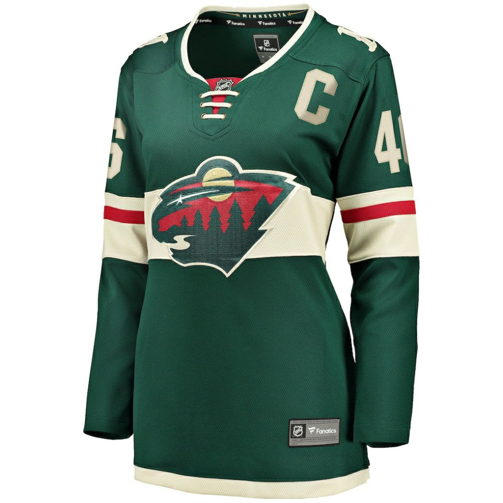 Jared Spurgeon Minnesota Wild Women's Home Breakaway Player Jersey Green