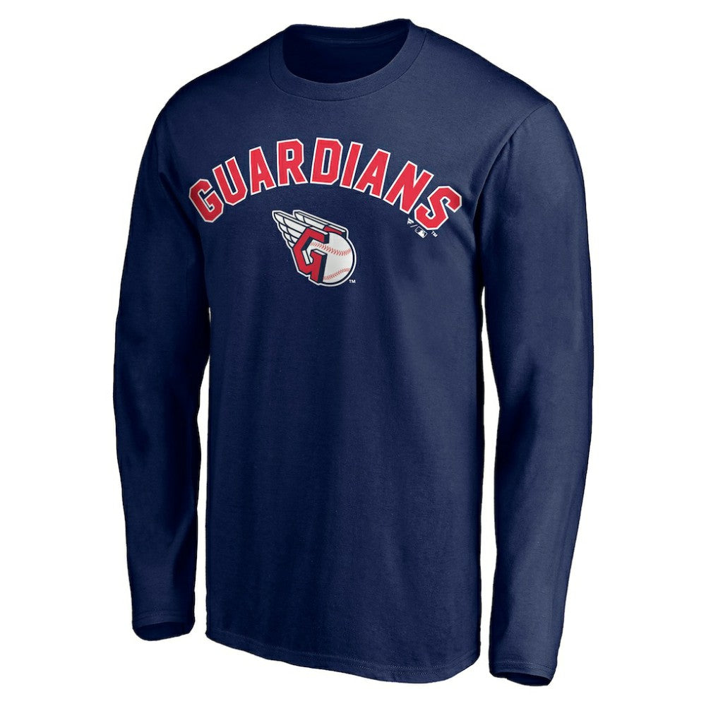 Cleveland Guardians Personalized Winning Streak Long Sleeve T-Shirt - Navy