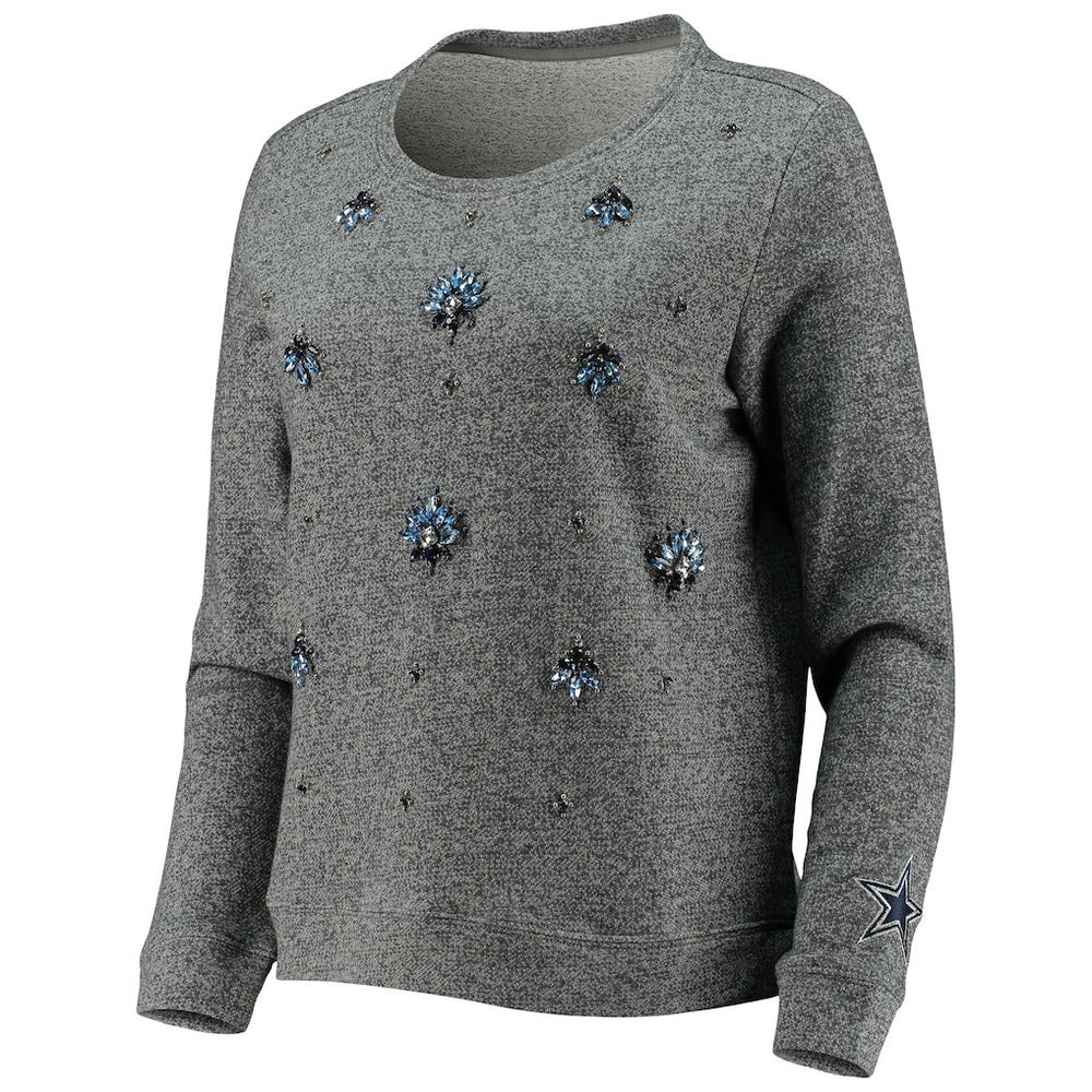 Dallas Cowboys Women's Amal Pullover Sweater - Gray discount