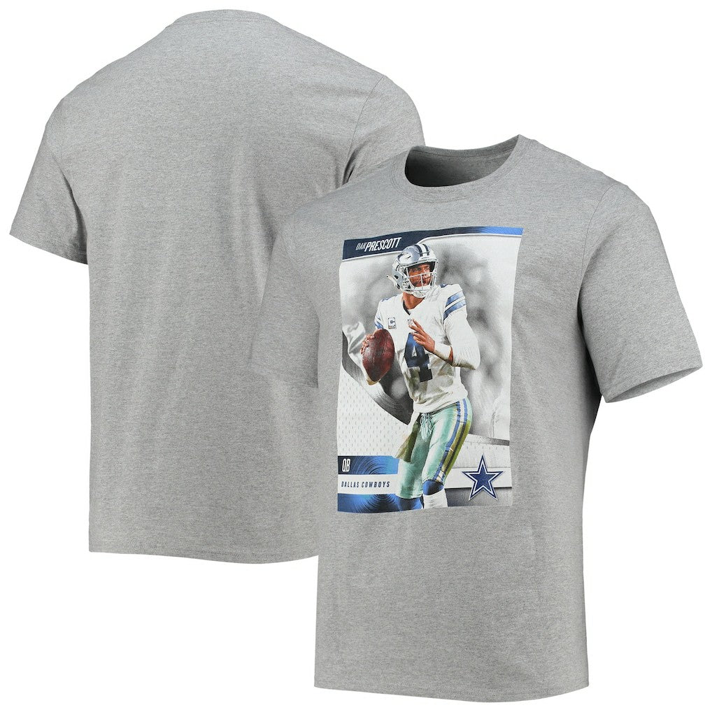 Dak Prescott Dallas Cowboys Name & Number T-Shirt - Heathered Gray outlet