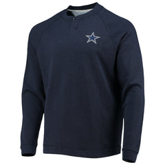 Dallas Cowboys Sunset Slub Raglan Henley Long Sleeve T-Shirt - Navy for sale