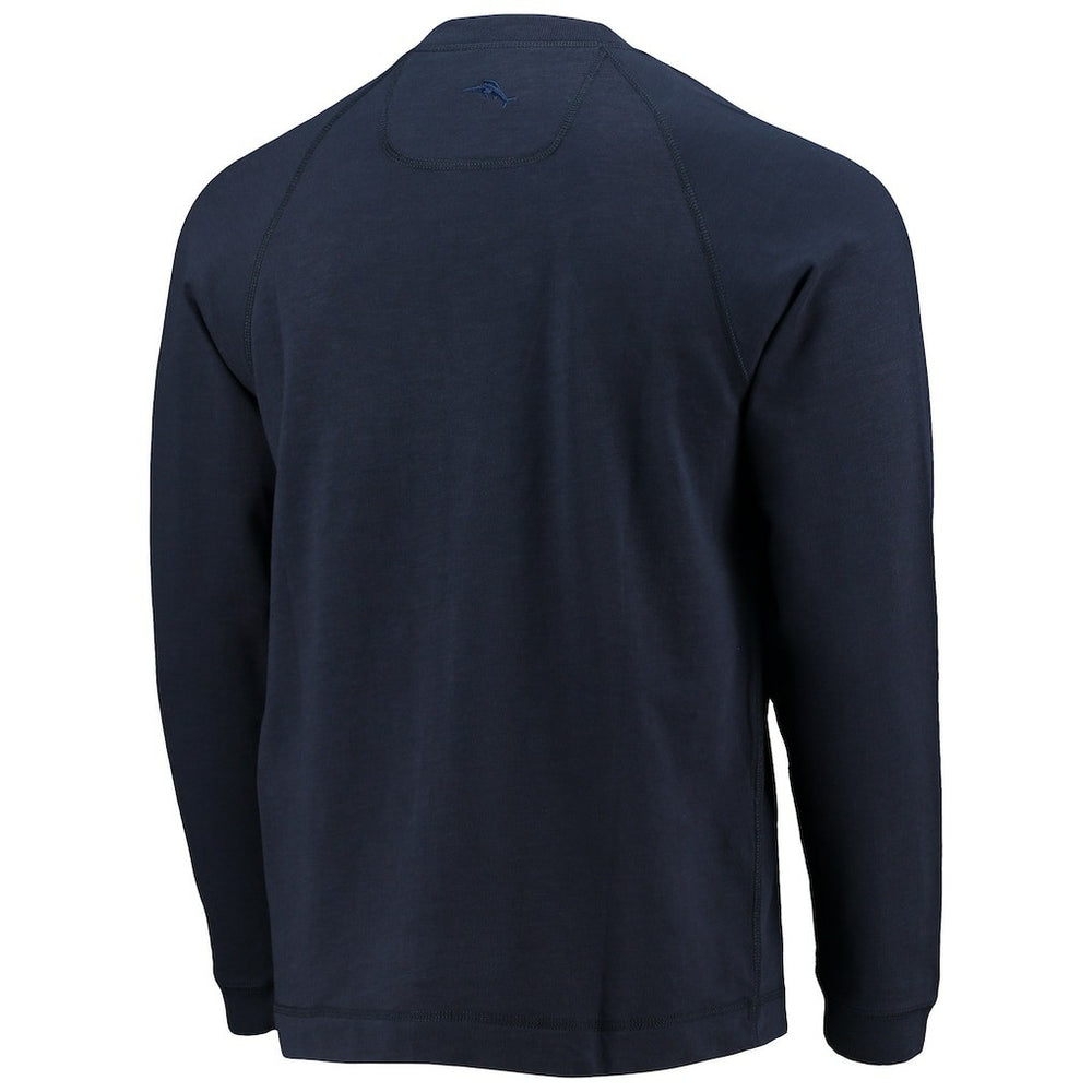 Dallas Cowboys Sunset Slub Raglan Henley Long Sleeve T-Shirt - Navy for sale