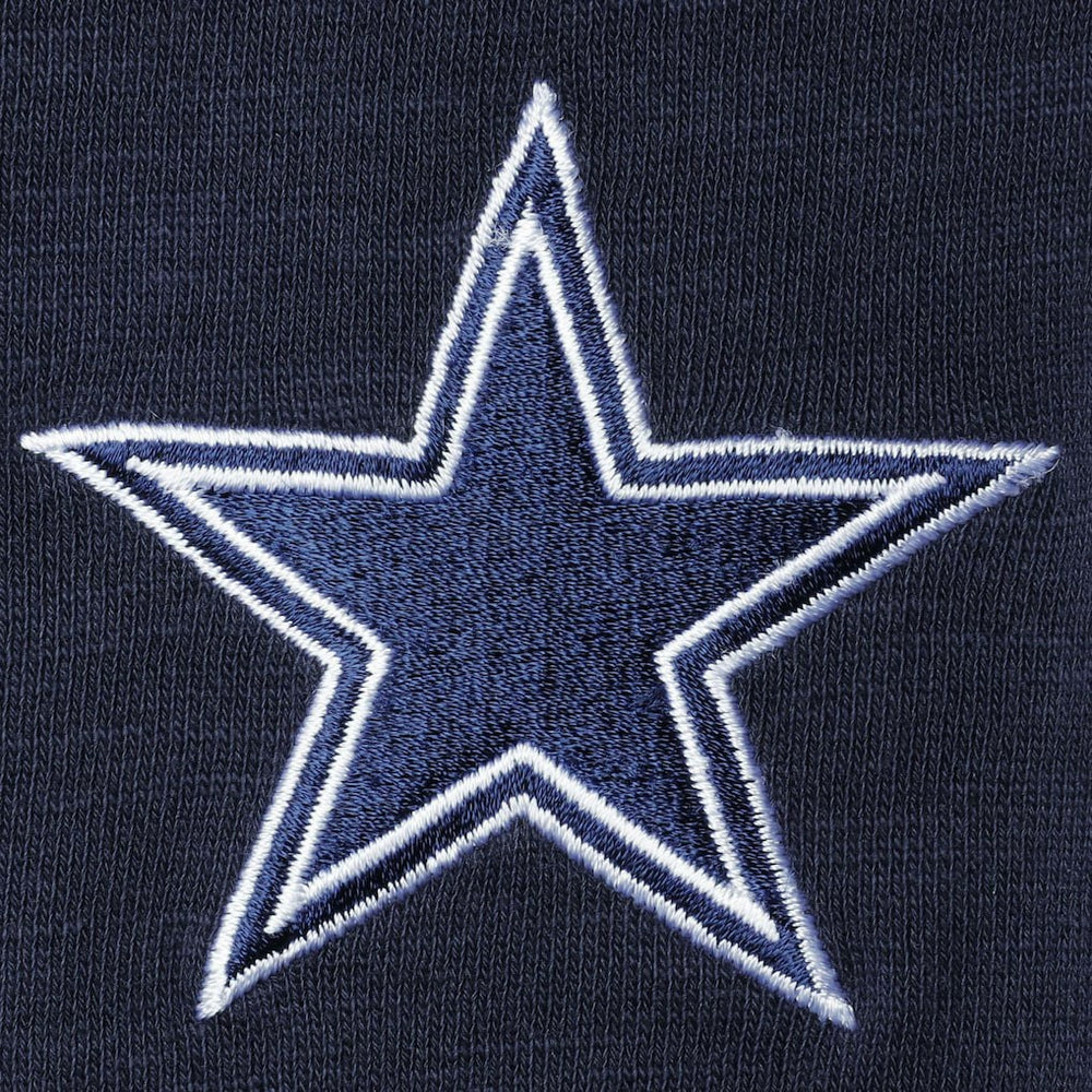 Dallas Cowboys Sunset Slub Raglan Henley Long Sleeve T-Shirt - Navy for sale