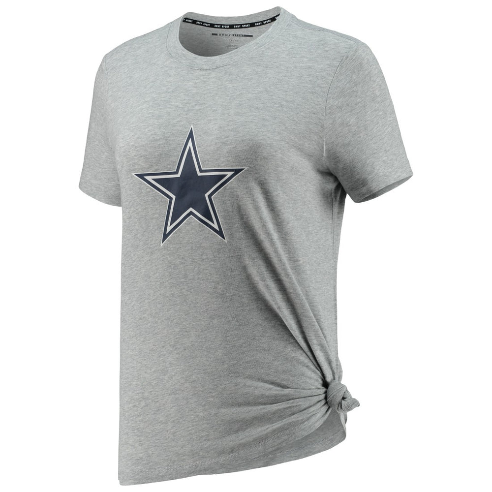 Dallas Cowboys DKNY Sport Women's Ava Tri-Blend T-Shirt - Heathered Gray cheap
