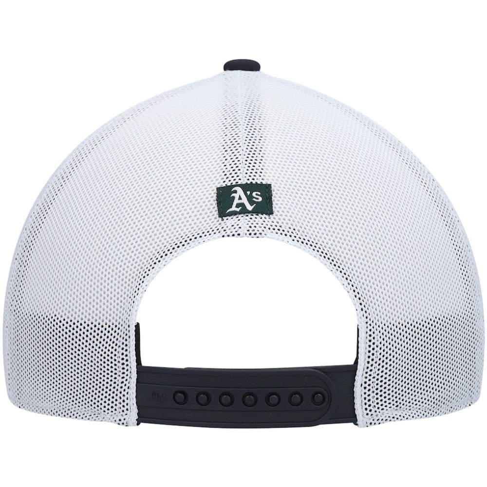 Athletics Flag Fill Trucker Snapback Hat - Navy/White | 47 brand
