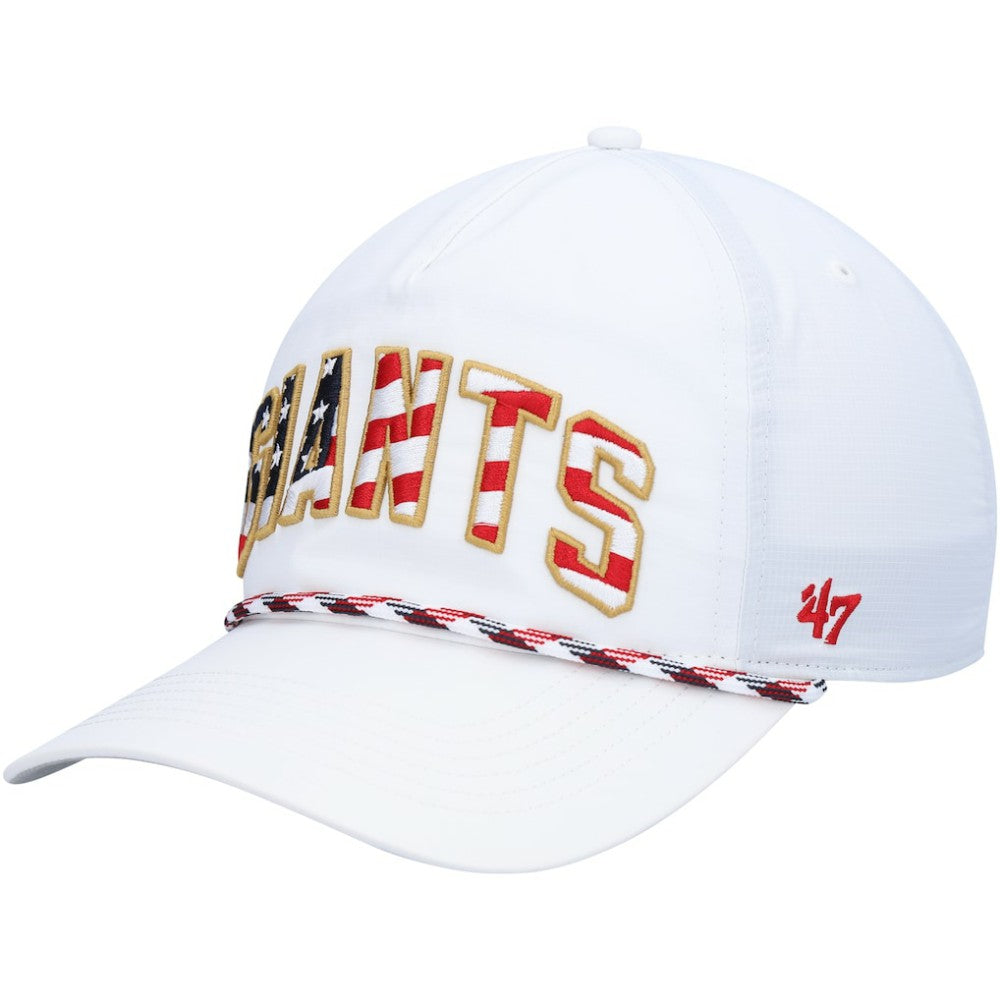 San Francisco Giants Flag Flutter Hitch Snapback Hat - White | 47 brand
