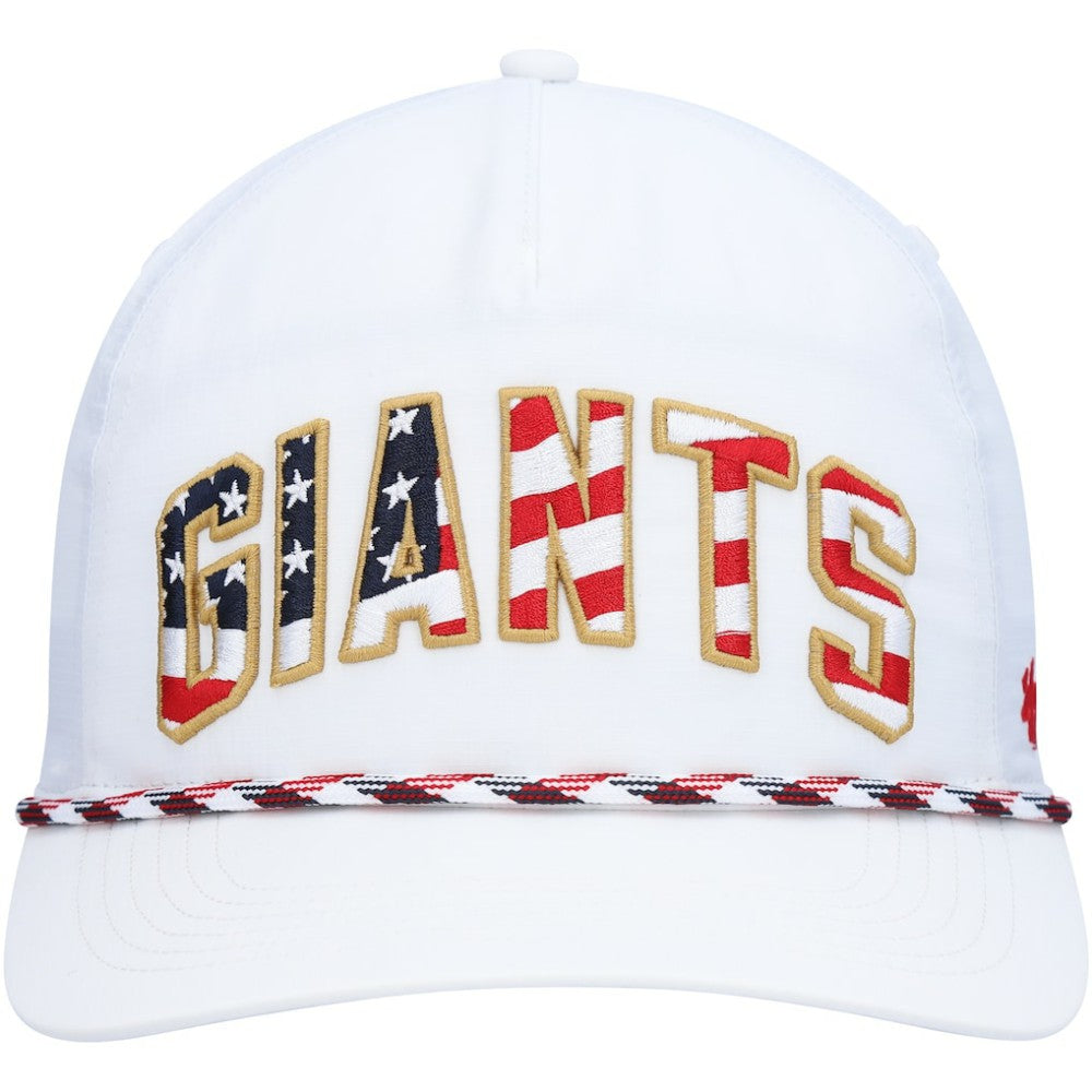 San Francisco Giants Flag Flutter Hitch Snapback Hat - White | 47 brand