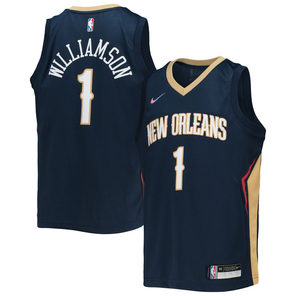 Zion Williamson New Orleans Pelicans Youth 2021/22 Diamond Swingman Jersey - Icon Edition - Navy | Nike cheap