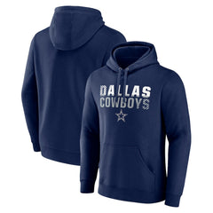 Dallas Cowboys Fade Out Fitted Pullover Hoodie - Navy for sale