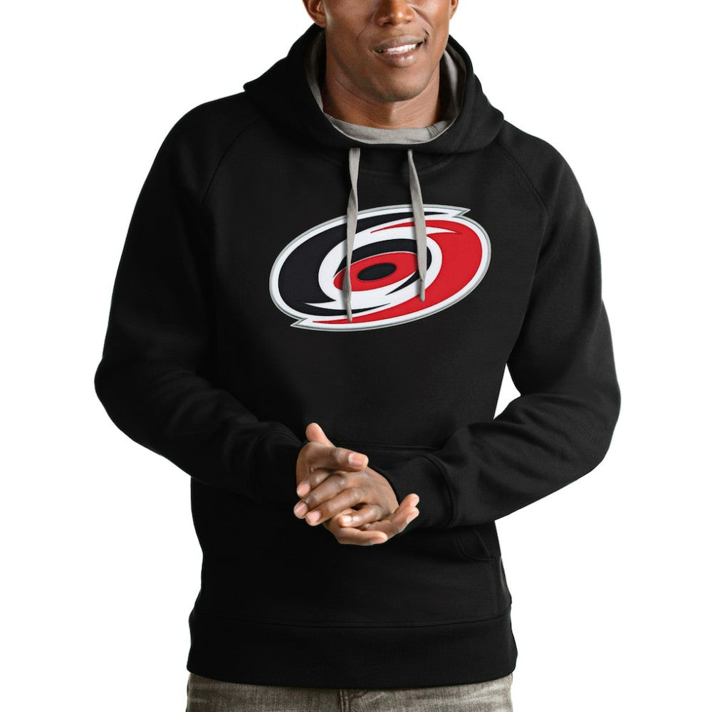 Carolina Hurricanes Antigua Logo Victory Pullover Hoodie Black