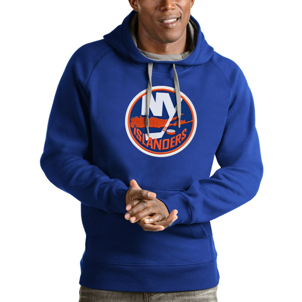 New York Islanders Antigua Logo Victory Pullover Hoodie Royal