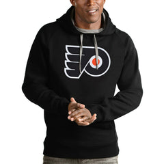 Philadelphia Flyers Antigua Logo Victory Pullover Hoodie Black