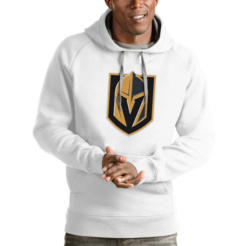 Vegas Golden Knights Antigua Logo Victory Pullover Hoodie White