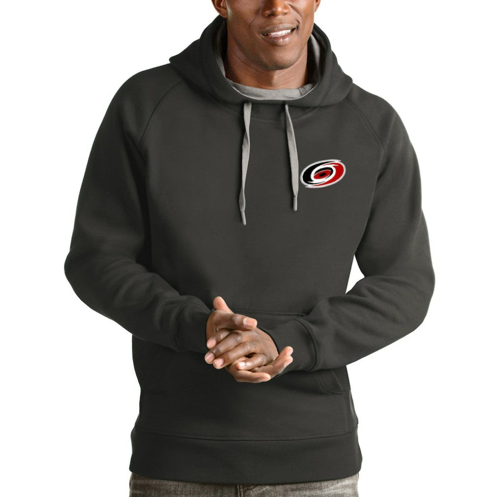 Carolina Hurricanes Antigua Victory Pullover Hoodie Charcoal