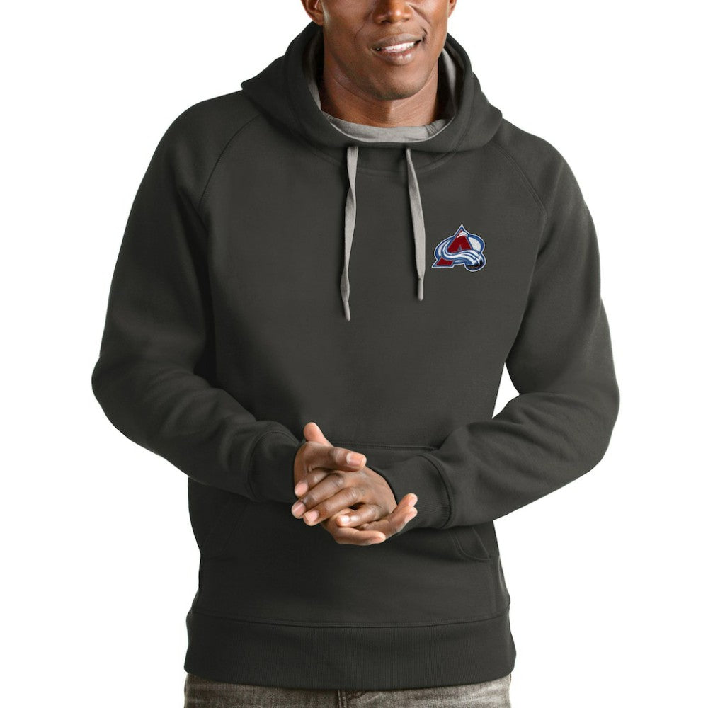 Colorado Avalanche Antigua Victory Pullover Hoodie Charcoal