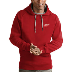 Detroit Red Wings Antigua Team Victory Pullover Hoodie Red