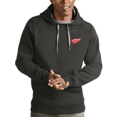 Detroit Red Wings Antigua Victory Pullover Hoodie Charcoal