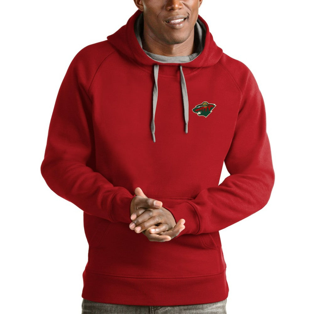 Minnesota Wild Antigua Victory Pullover Hoodie Red