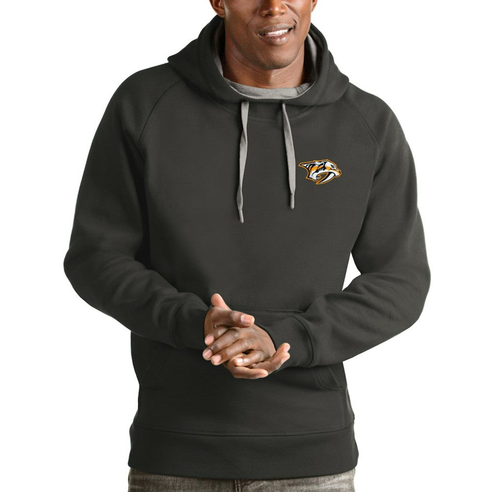 Nashville Predators Antigua Victory Pullover Hoodie Charcoal