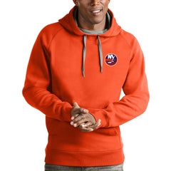 New York Islanders Antigua Victory Pullover Hoodie Orange
