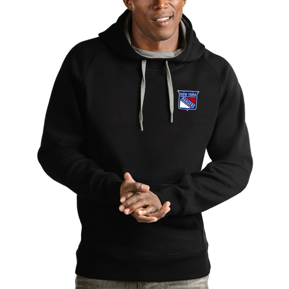 New York Rangers Antigua Victory Pullover Hoodie Black