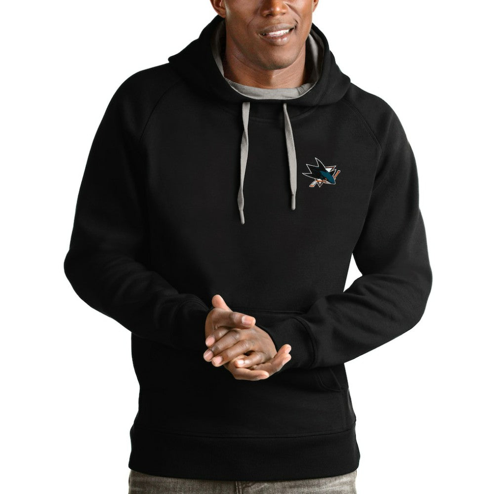 San Jose Sharks Antigua Team Victory Pullover Hoodie Black