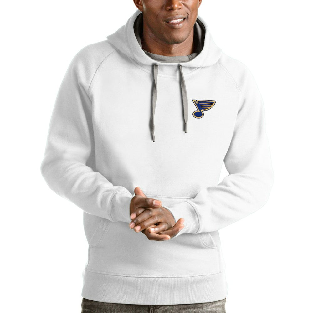 St. Louis Blues Antigua Victory Pullover Hoodie White
