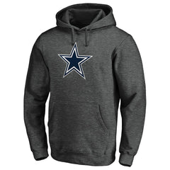 Dallas Cowboys Primary Logo Fitted Pullover Hoodie - Charcoal on sale