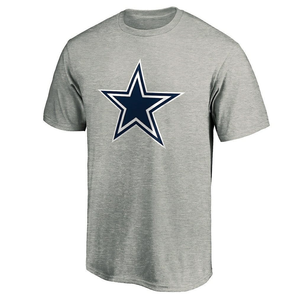 Dallas Cowboys Primary Logo T-Shirt - Heather Gray discount