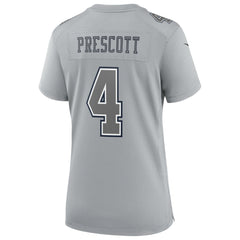 Dak Prescott Dallas Cowboys Women's Atmosphere Fashion Game Jersey - Gray | Nike for sale