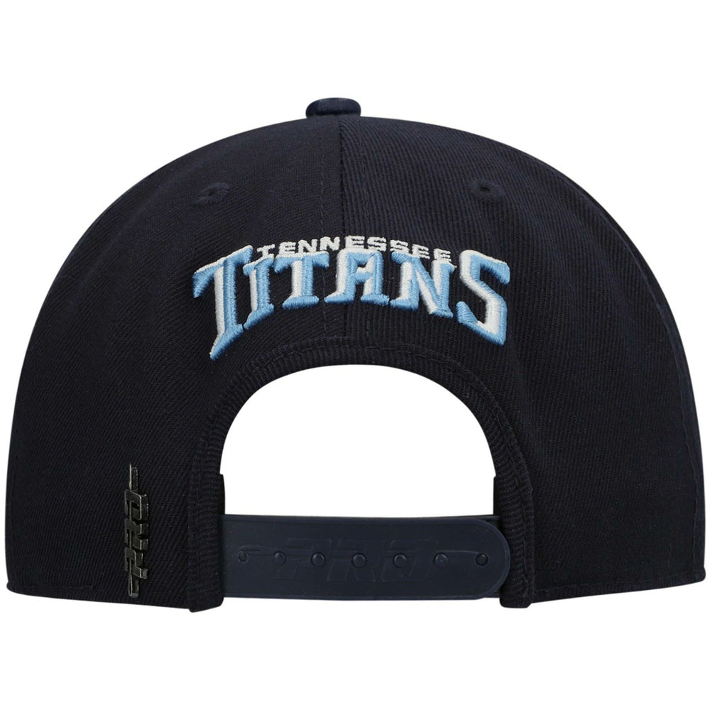 Tennessee Titans Pro Standard Logo II Snapback Hat - Navy on sale