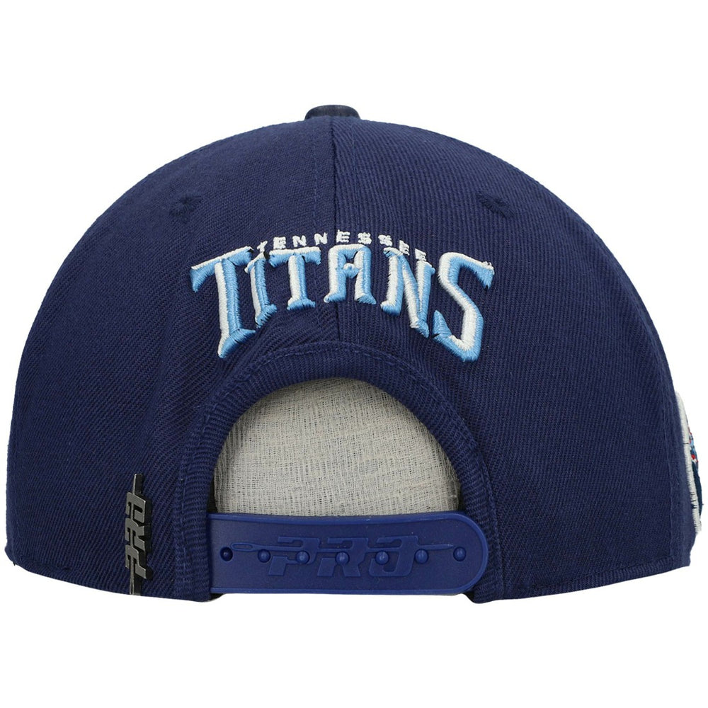 Tennessee Titans Pro Standard Stacked Snapback Hat - Navy outlet