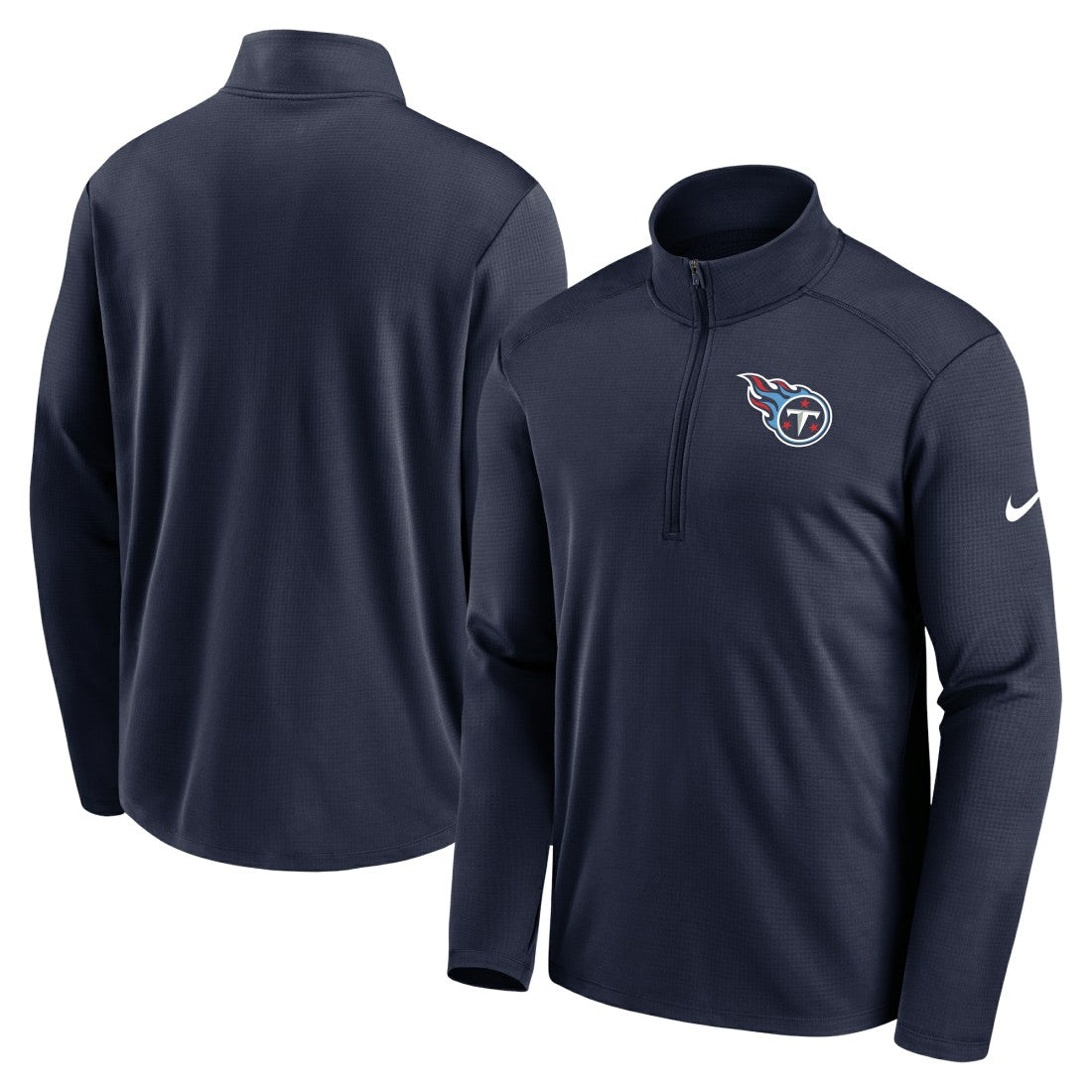 Tennessee Titans Logo Pacer Performance Half-Zip Jacket - Navy | Nike online