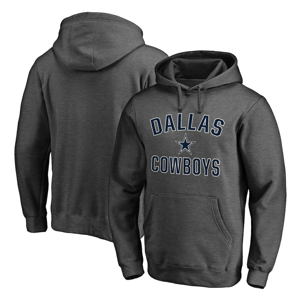 Dallas Cowboys Victory Arch Team Fitted Pullover Hoodie - Charcoal on sale