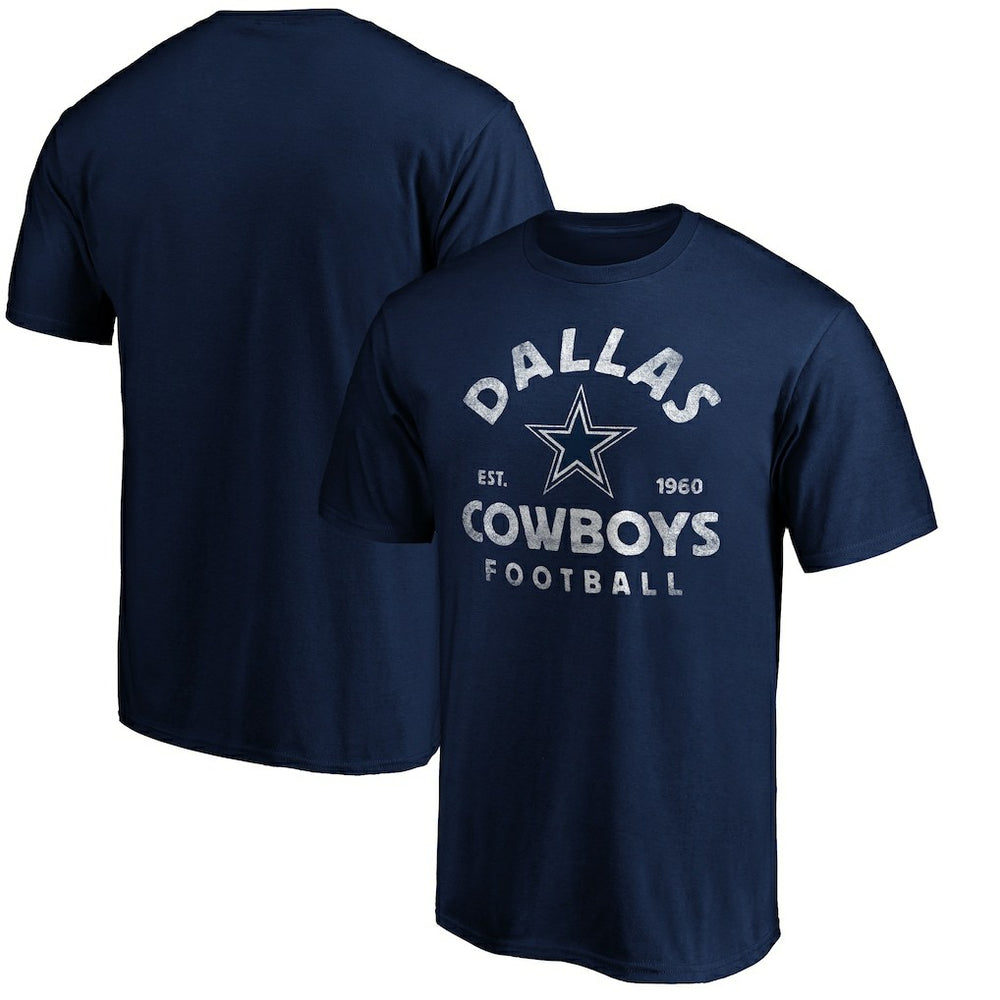 Dallas Cowboys Vintage Arch T-Shirt - Navy for sale