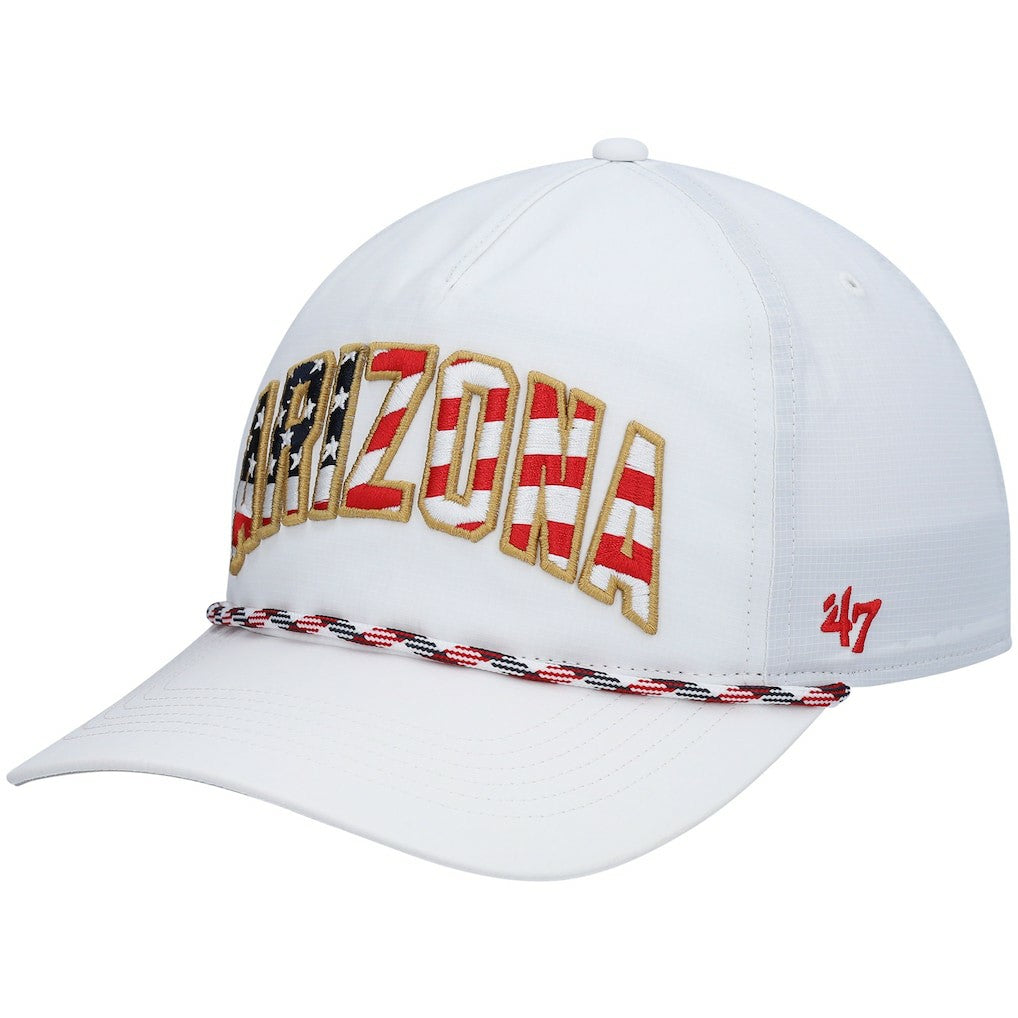 Arizona Cardinals '47 Hitch Stars and Stripes Trucker Adjustable Hat - White sale