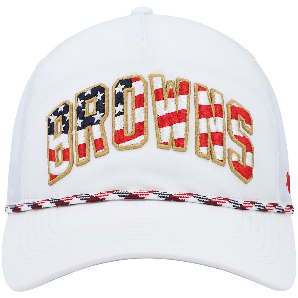 Cleveland Browns '47 Hitch Stars and Stripes Trucker Adjustable Hat - White for sale
