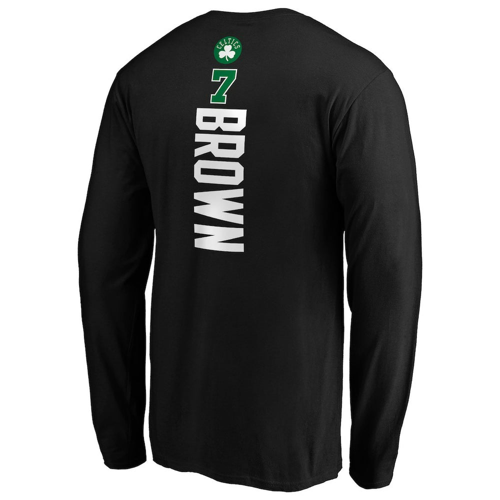 Jaylen Brown Boston Celtics Playmaker Name & Number Long Sleeve T-Shirt - Black cheap