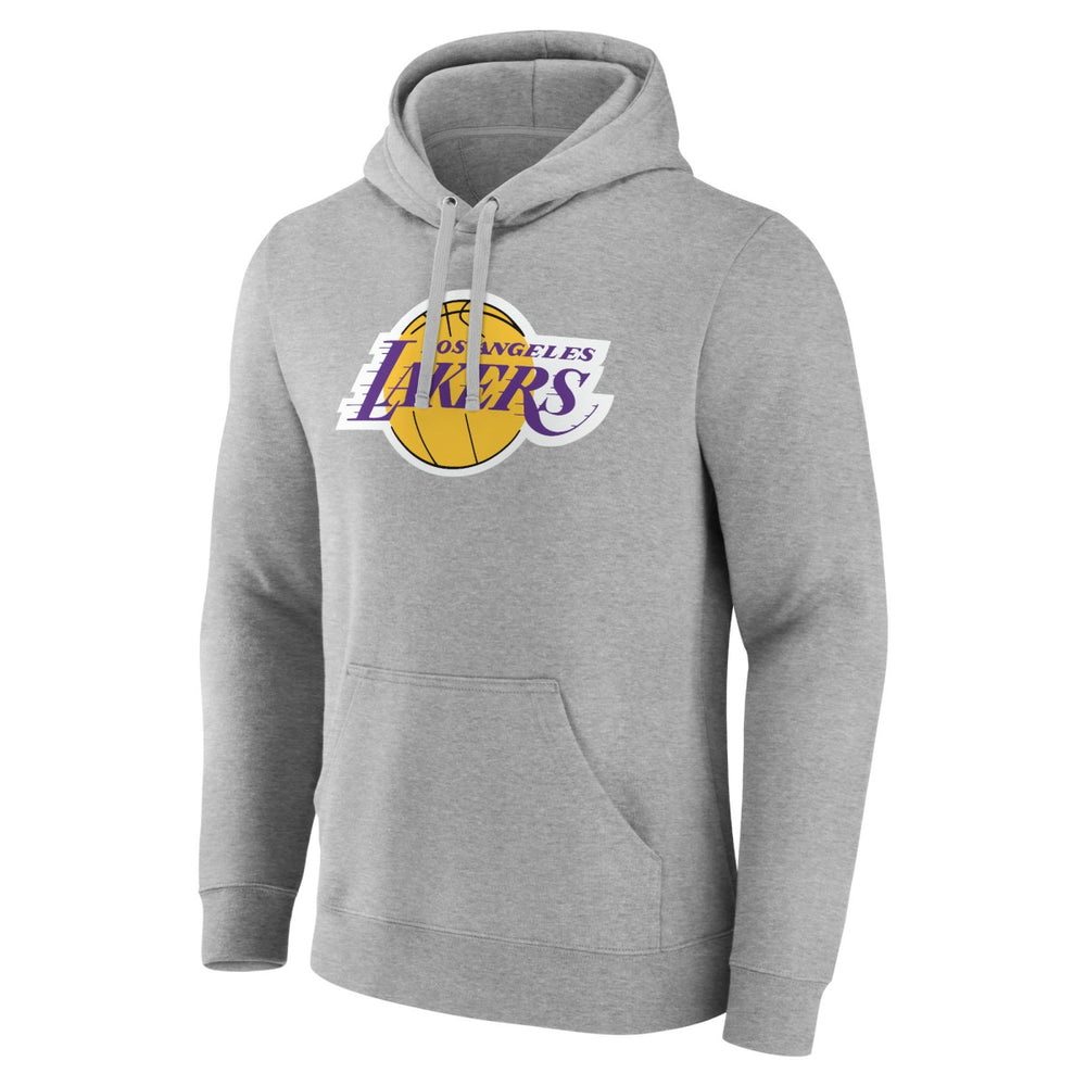 LeBron James Los Angeles Lakers Playmaker Name & Number Pullover Hoodie - Heathered Gray shop