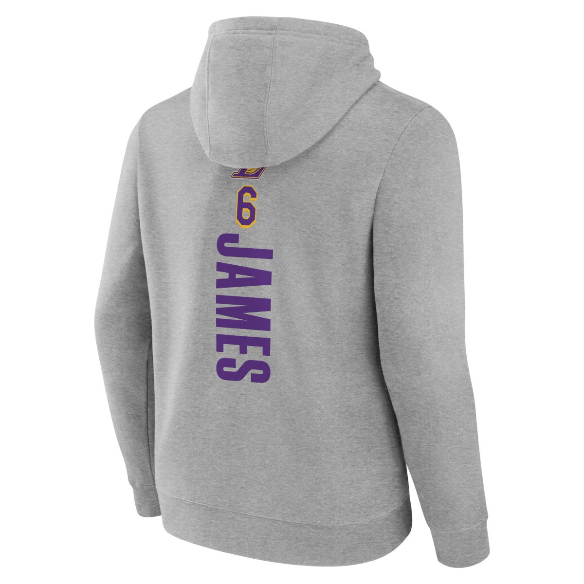 LeBron James Los Angeles Lakers Playmaker Name & Number Pullover Hoodie - Heathered Gray shop